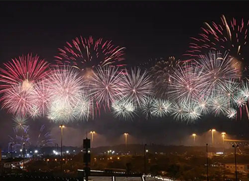 沁源县焰火晚会